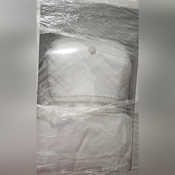 Oleg Cassini Princess A-Line Wedding Dress Plus Size 22 (Used) - Picture 3 of 10